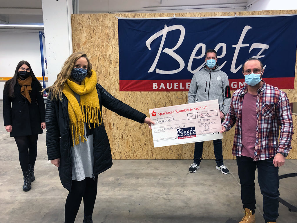 Spende für Ronald McDonalds Haus in Erlangen